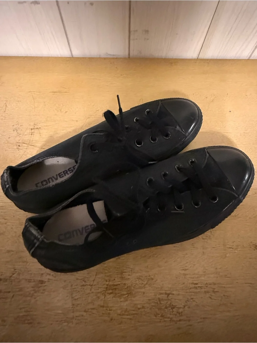 Converse Black Canvas Low-Top Sneakers - Picture 2 of 6